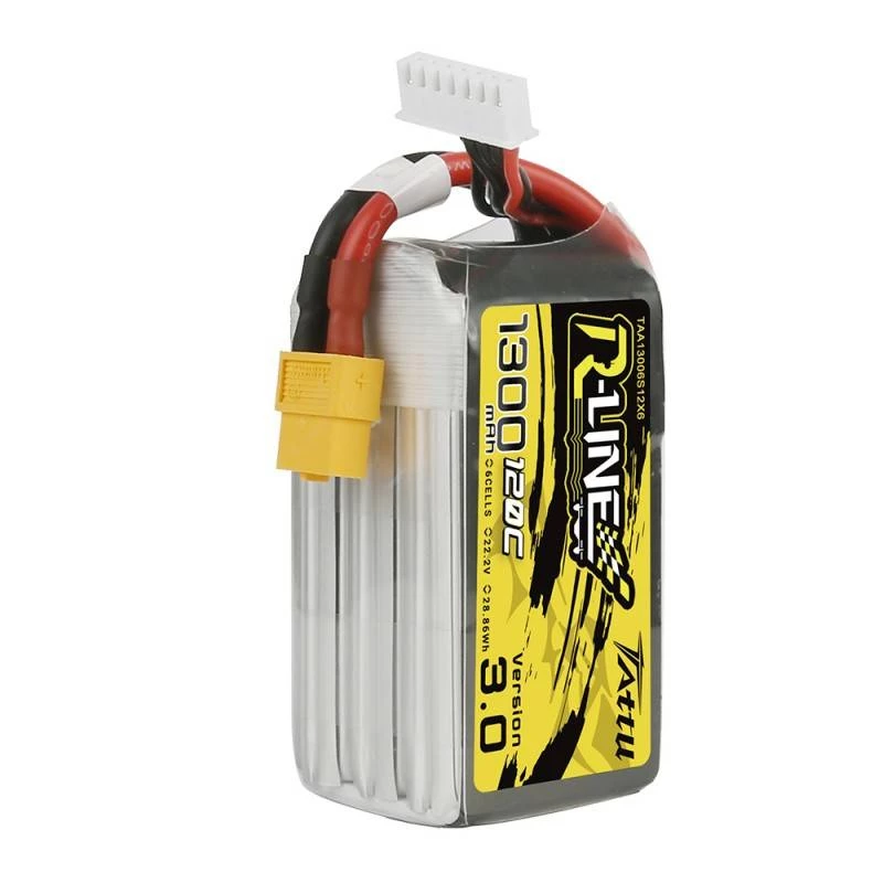 Tattu R-Line Version 3.0 1300mAh 22.2V 120C 6S1P XT60 baterija