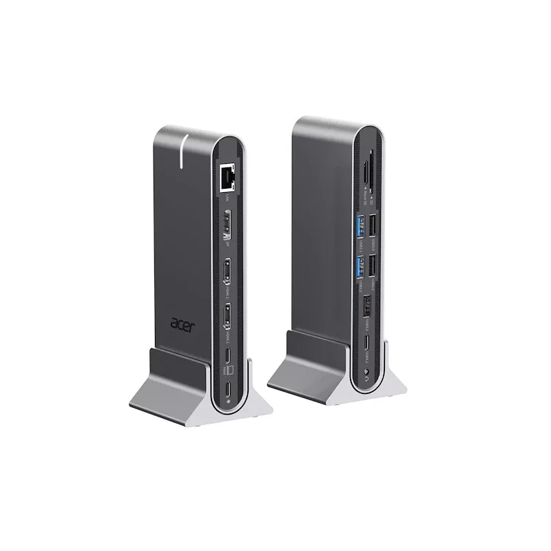 Acer Type-C Universal Docking Statio 15in1 (USB-C, 15 prievadų), prijungimo stotelė + USB šakotuvas