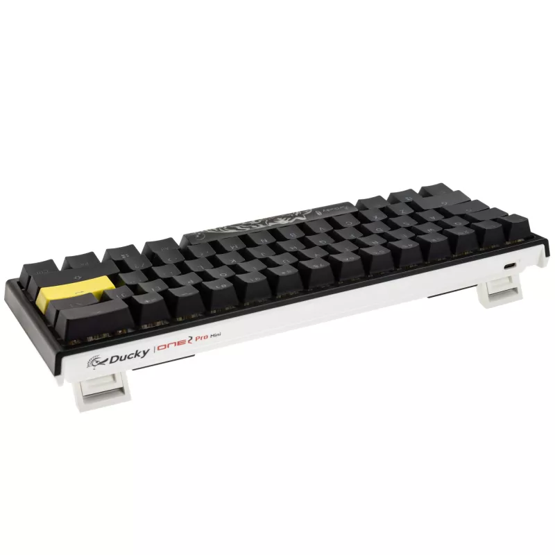 “Mechaninė žaidimų klaviatūra ”“Ducky One 2 Pro Mini RGB LED Cherry Brown””, 60% išdėstymas”