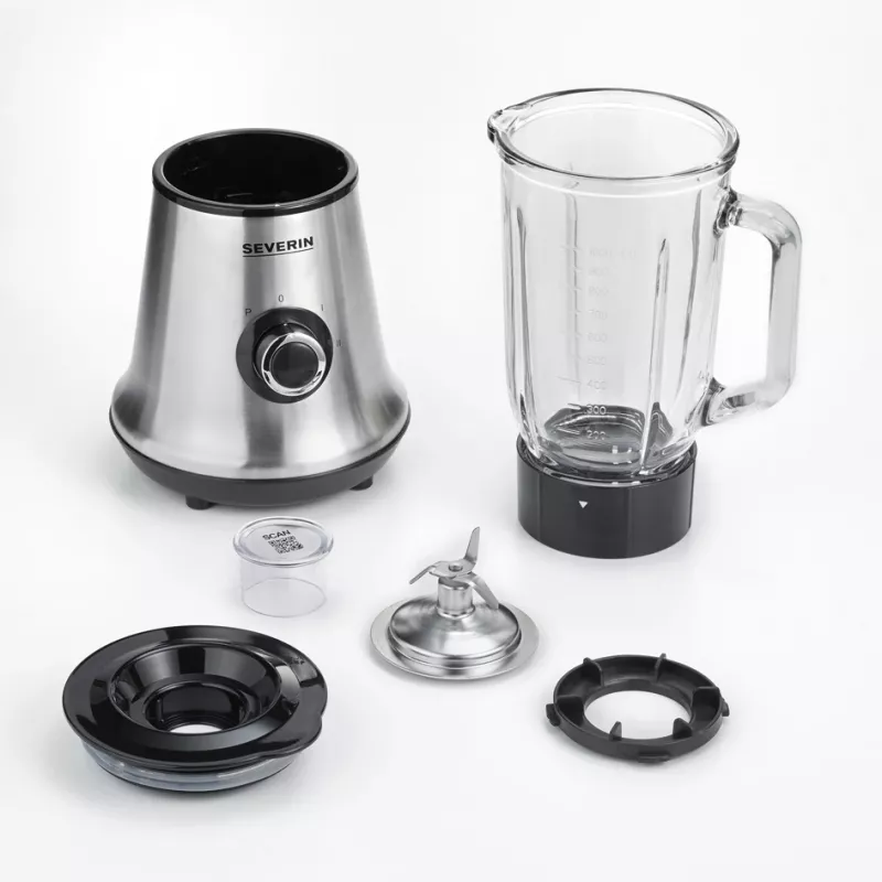 Severin SM 3734 stalo blenderis juodas - nerūdijantis plienas 1l 500W Maišytuvas (SM 3734)