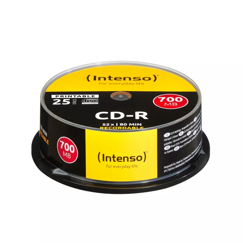 CD-R Intenso 700MB 52x 25 vnt.
