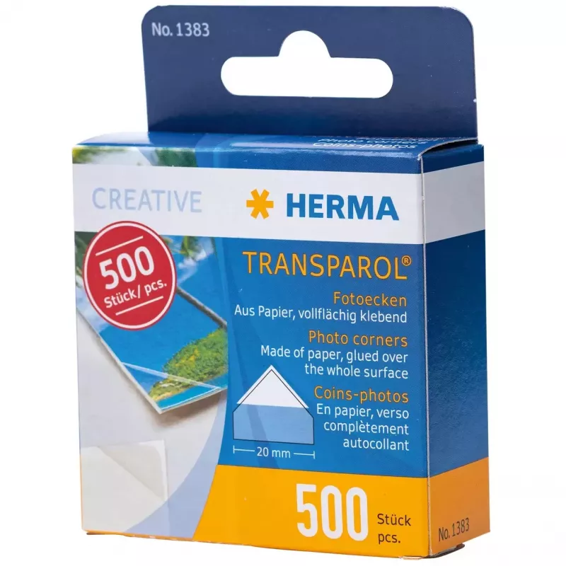 Nuotraukų kampukai HERMA Transparol 500 vnt.