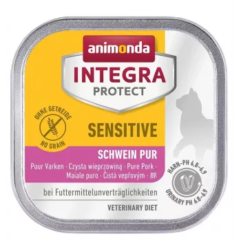 Šlapias kačių maistas animonda ANIMONDA Integra Protect 100 g — kiauliena, be grūdų, suaugusioms katėms, palaiko virškinimą