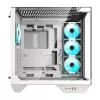 Darkflash DY470 kompiuterio korpusas (baltas) + 4 ventiliatoriai