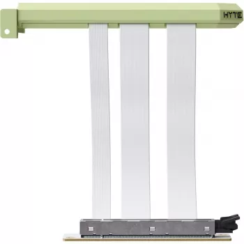 “Hyper Riser” PCIe 5.0 keltuvas, HYTE, 20 cm, žalia / balta (ACC-HYTE-PCIE50-MM)