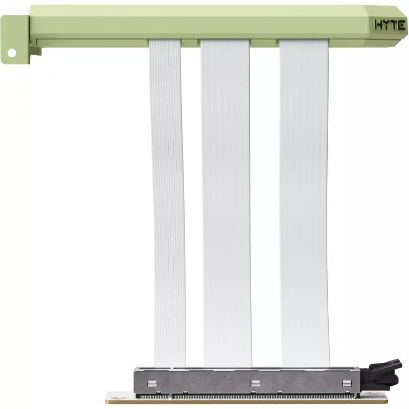 “Hyper Riser” PCIe 5.0 keltuvas, HYTE, 20 cm, žalia / balta (ACC-HYTE-PCIE50-MM)