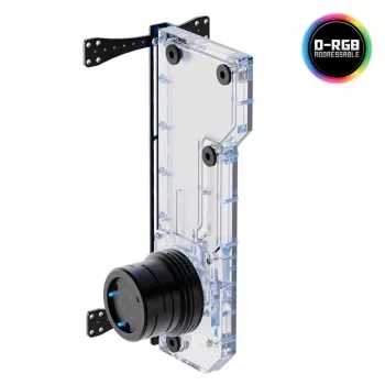 Singularity Resonance 2.0 Single D5 Distro Plate — vieno siurblio rezervuaro paskirstymo plokštė individualiam vandens aušinimui