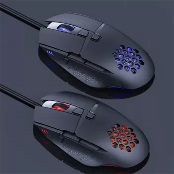 “Lumi Legend WM03G-16” laidinis pelė, USB A tipo, optinė, 7200 DPI, juoda