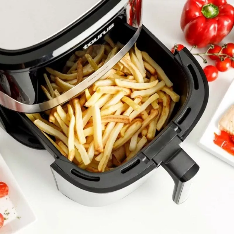 Oro gruzdintuvė Taurus Air Fry 7S 1600W 6,5L, nerūdijantis plienas, 8 programos, 80–200°C, jutiklinis valdymas