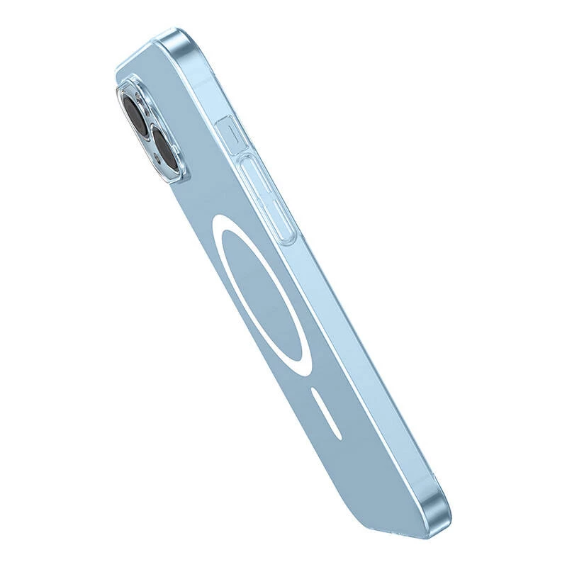 „Baseus Crystal“ serijos magnetinis dėklas „iPhone 14 Plus“ ir grūdintas stiklas
