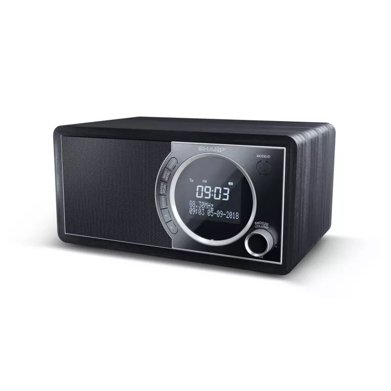 Sharp DR-450 skaitmeninis radijas - juodas, asmeninis, skaitmeninis, DAB, DAB+, FM, 87,5 - 108 MHz, 174,928 - 239,2 MHz, 3 W
