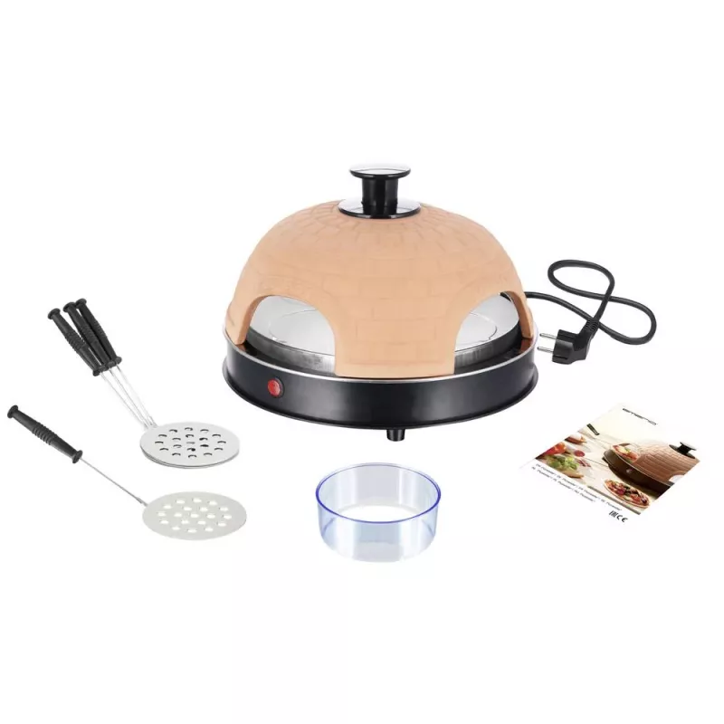 Picų keptuvas Emerio PO-115985 4 picoms 900 W juoda oranžinė