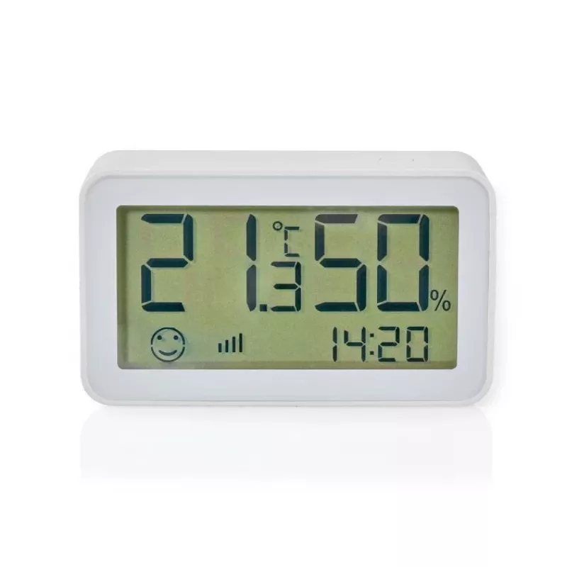 Nedis ZBSC30WT - Išmanusis klimato jutiklis - Zigbee 3.0 - Baterijos maitinimas - Android - IOS - Balta