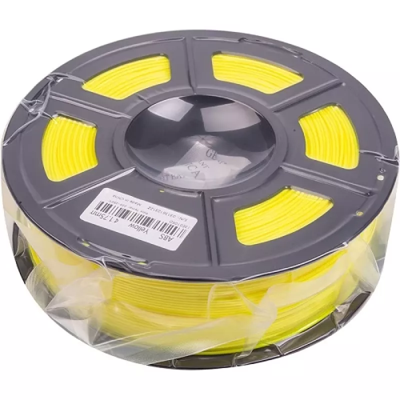 3D spausdinimo siūlas ABS, 1,75 mm, 1 kg, geltonas