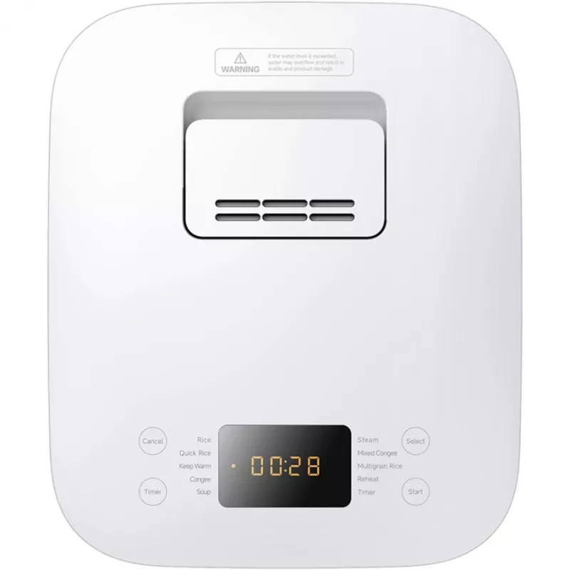Daugiafunkcė ryžių viryklė Xiaomi 3L 710W Balta — aliuminio vidinis puodas, kompaktiška