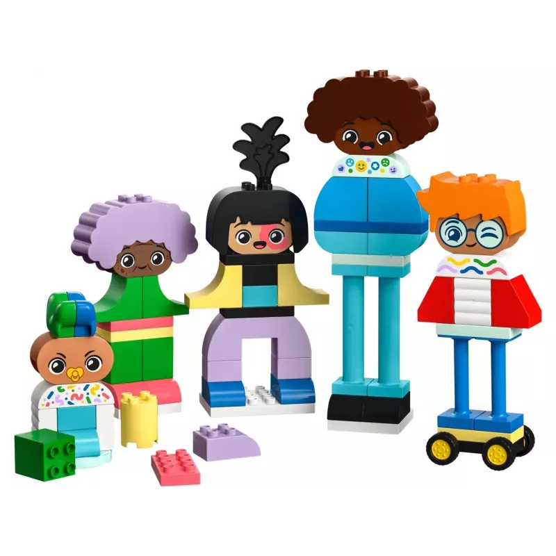 Konstrukcinis žaislas LEGO DUPLO 10423 statomų žmonių rinkinys, 71 detalė, amžius 3+, figūrų aukštis 260 mm