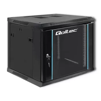 Tinklo stovas QOLTEC 9U modelis 54466 — atviro rėmo 9U serverių / stovo tvirtinimo spinta
