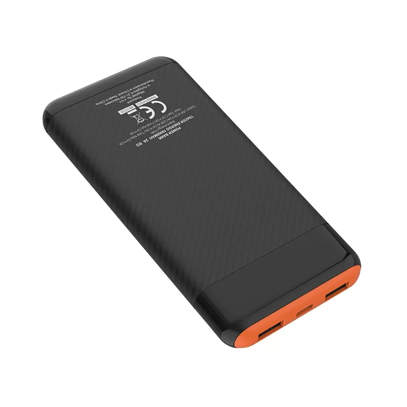 PowerBank EnerGo 10000mAh juodai oranžinė