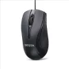 DICOTA - Pelė - dešiniarankiams ir kairiarankiams - Lazerinė - 3 mygtukai - Laidinė - USB - Juoda (D32011)