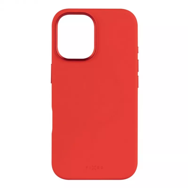 Fiksuotas MagFlow | Galinis dangtelis | Apple | iPhone 16 | Skystas silikonas | Raudona
