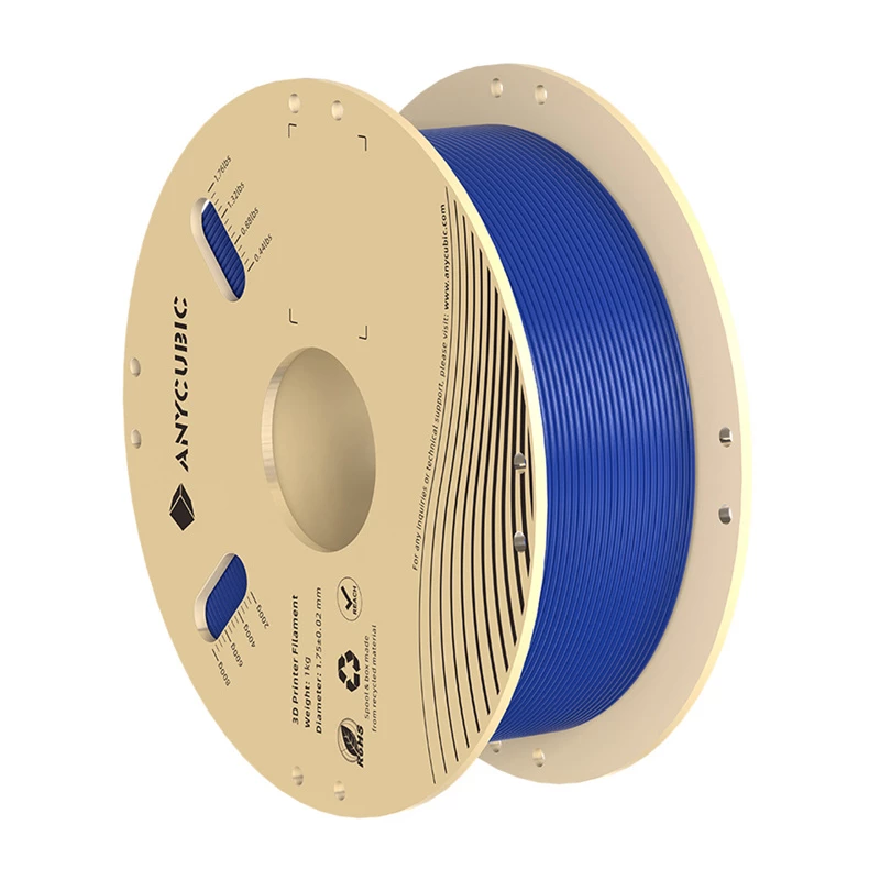 AnyCubic PLA siūlas 1 kg 1,75 mm mėlynos spalvos ritė FDM 3D spausdintuvams