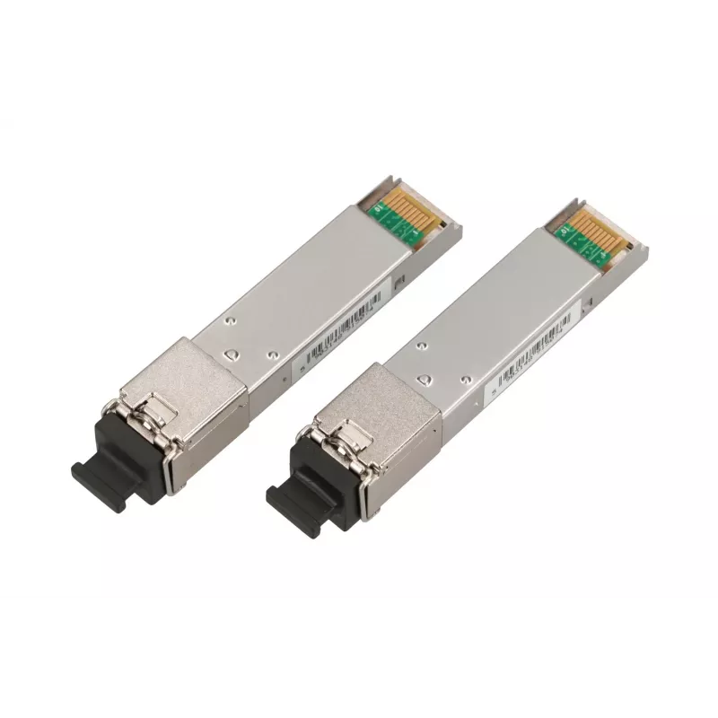 „Extralink SFP 1.25G WDM“ modulių pora 1310/1550 nm vienmodis 3 km SC DOM, skirta HP/Aruba