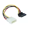 Maitinimo laidas SATA HDD 4 kontaktų kištukas kampinis DeLOCK 60101