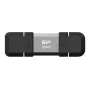 Silicon Power SP128GBUC3C51V1S USB atmintukas 128 GB USB Type-A / USB Type-C 3.2 Gen 1 (3.1 Gen 1) Juoda, Sidabrinė