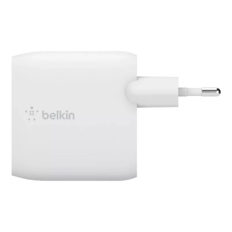 Belkin BOOST CHARGE - Maitinimo šaltinis - 24 W - QC 3.0 - 2 išvesties prievadai (USB) - Baltas (WCB002VFWH)
