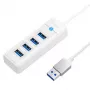 ORICO 4 prievadų USB 3.0 šakotuvas PW4U-U3 — 4x USB-A prievadai, USB 3.0 perdavimas