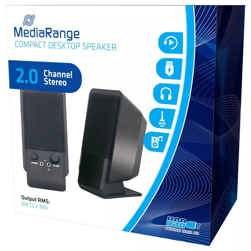MEDIARANGE garsiakalbis - PC - 6 W (bendra)