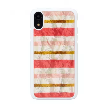 Apsauginis išmaniojo telefono dėklas iKins, skirtas iPhone XR — Short Cake dizainas, baltas
