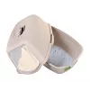 Kačių tualetas DIAMENTIQ BAYA, plastikinis, reversinės durelės, 55,5×40×38,7 cm, smėlio spalvos