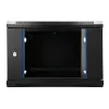 EXTRALINK LITE 6U 530X400 SIENINĖ MONTAVIMO SPINTA JUODA SU LENTYNA