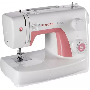 SINGER automatinė siuvimo mašina SIMPLE 3210 — elektrinė, 68 siūlių, 4 žingsnių kilputė, laisva rankovė, 5,5 kg