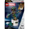 LEGO Marvel Šokantis Grootas – Sukonstruojamas Animuotas Žaislinis Veikėjas „Galaktikos sergėtojai“ – Interaktyvus Rankomis Valdomas Žaidimų Rinkinys Superherojams