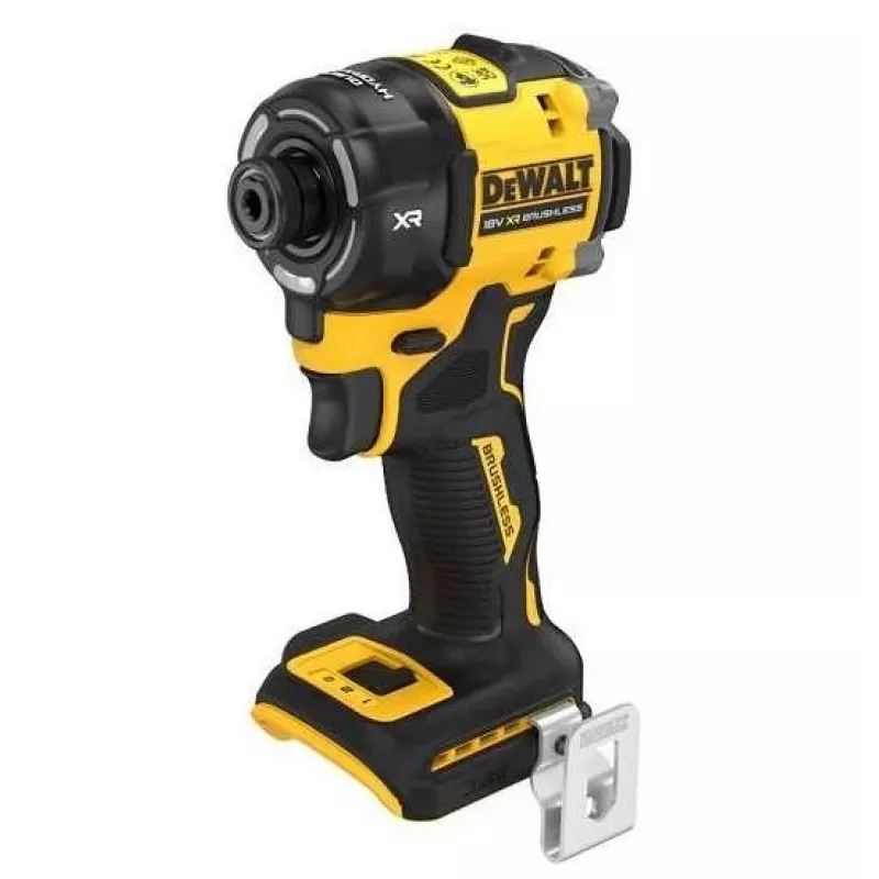Belaidis atsuktuvas DeWalt DCF870N-XJ, 18 V Li-Ion, 56 N·m sukimo momentas, 1/4 colio griebtuvas, pistoletine rankena