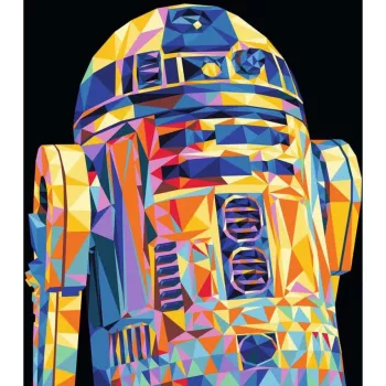Tapybos rinkinys Ravensburger CreArt Star Wars R2‑D2 – tapybos pagal skaičius rinkinys