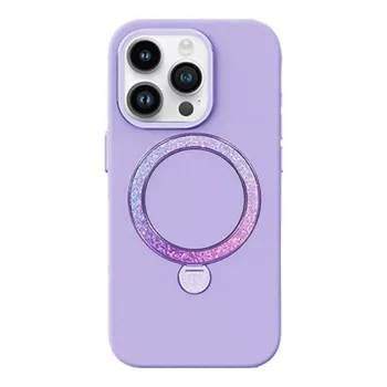 Telefono dėklas Joyroom Dancing Circle PN-15L2 Iphone 15 Pro (purpurinė) be pakuotės
