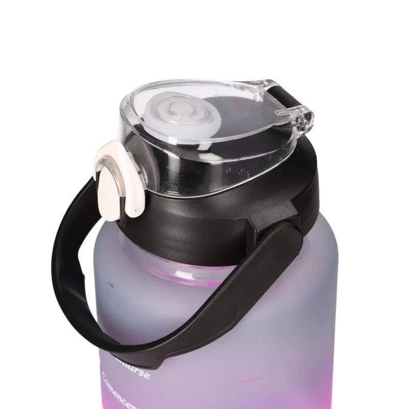 Extralink motyvacinė vandens buteliukų rinkinys 3W1 rožinė-juoda 2000ML+900ML+300ML