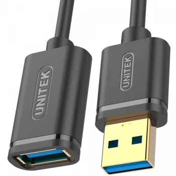 UNITEK Y-C457GBK USB kabelis USB 3.2 Gen 1 (3.1 Gen 1) 1 m USB A Juoda