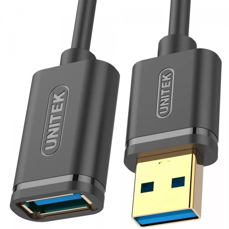 UNITEK Y-C457GBK USB kabelis USB 3.2 Gen 1 (3.1 Gen 1) 1 m USB A Juoda