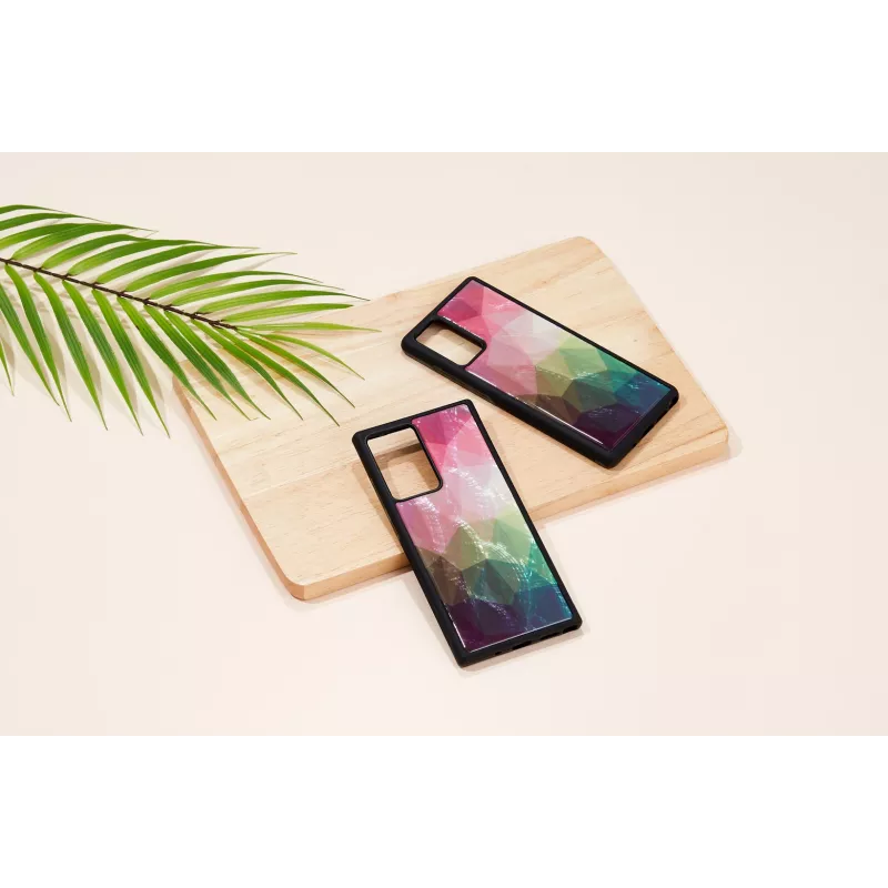 Apsauginis telefono dėklas iKins Samsung Galaxy Note 20 Ultra — vandens gėlių dizainas, juodas
