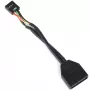 Silverstone G11303050-RT prijungimo priedas Juodas