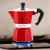 Rankinis moka puodas BIALETTI 4941 Raudona — aliuminio turkiško tipo kaitlentės kavos virimo aparatas, 0,05 l