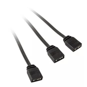 Kabelio skirstytuvas Kolink ARGB 1-2 Splitter kabelis 30 cm, 5 V, juodas
