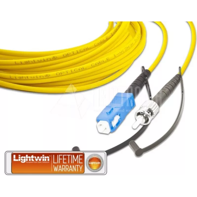 Lightwin LSP-09 SC-ST 1.0 šviesolaidinis kabelis 1 m LSOH OS2 geltonas (LSP-09 SC-ST 1.0)