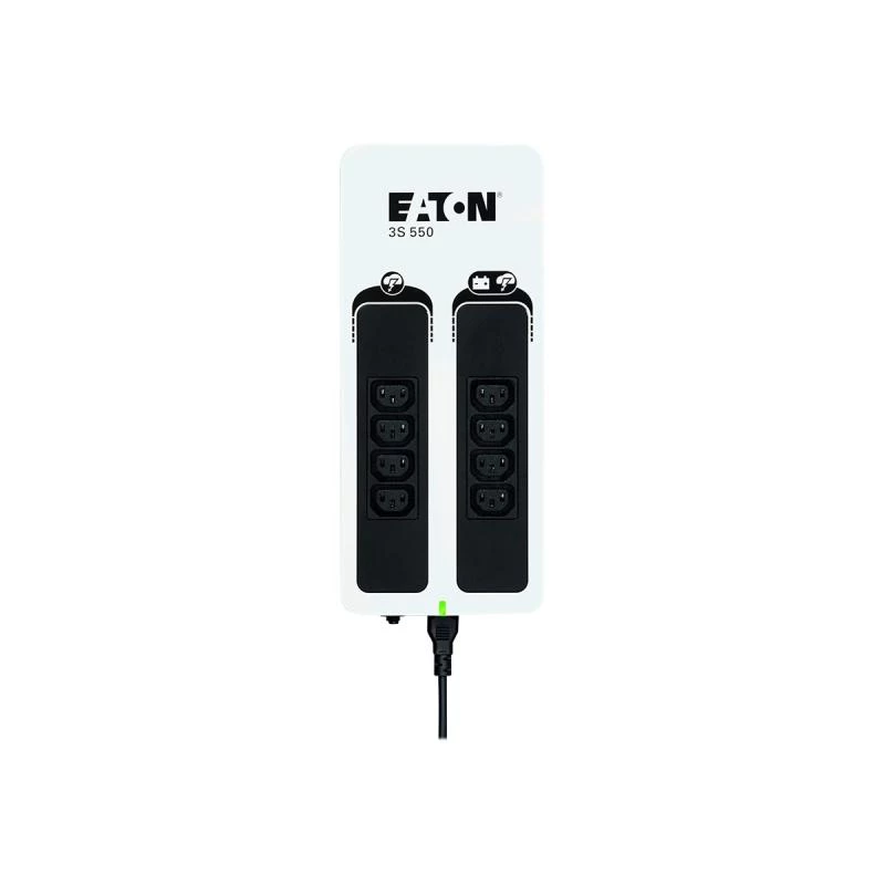 Eaton 3S550I nepertraukiamo maitinimo šaltinis (UPS) budėjimo režimas (Offline) 0,55 kVA 330 W 8 kintamosios srovės lizdai
