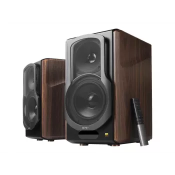 Akustinė sistema Edifier S2000MKIII 2.0, 130 W RMS, laidinis ir belaidis ryšys, juoda/medžio spalvos