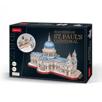 3D dėlionė cubicfun Šv. Pauliaus katedros modelis 306-20270 — architektūrinės kopijos rinkinys
